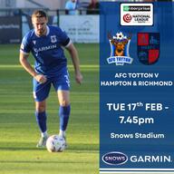 Event image AFC Totton v Hampton & Richmond NEW DATE