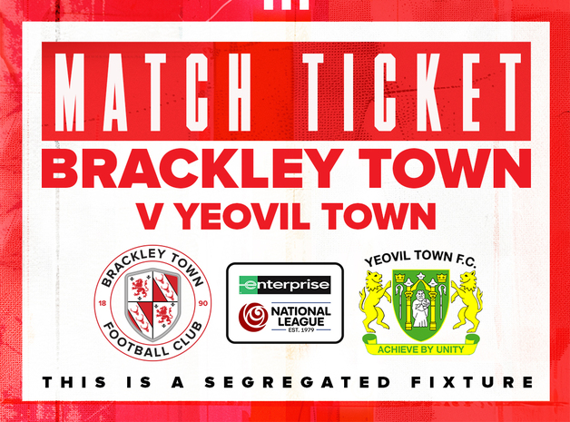 Event image Brackley Town FC v Yeovil Town – Enterprise National League – Saturday 17th January 2026 - KO 3pm
