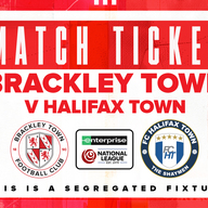 Event image Brackley Town FC v Halifax Town – Enterprise National League – Wednesday 11th February 2026 - KO 7.45pm