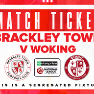 Event image Brackley Town FC v Woking FC – Enterprise National League – Saturday 14th March 2026 - KO 3pm