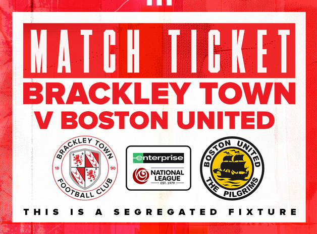 Event image Brackley Town FC v Boston United FC – Enterprise National League – Monday 6th April 2026 - KO 3pm