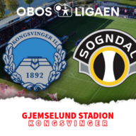 Event image KONGSVINGER - SOGNDAL | OBOS-LIGAEN 2026