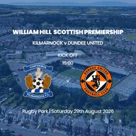 Event image William Hill Premiership - Kilmarnock v Dundee United - Saturday 29th August 2026