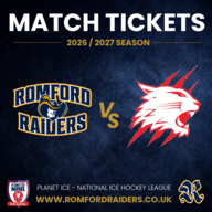 Event image Romford Raiders Ice Hockey vs Swindon Wildcats - Sunday 31.1.2027