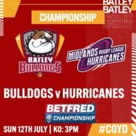 Event image BULLDOGS V HURRICANES (CHAMPIONSHIP)