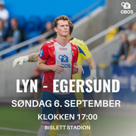 Event image OBOS-ligaen: Lyn - Egersund