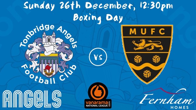 Event image for Tonbridge Angels vs Maidstone United (12.30pm KO) | HOME SUPPORTERS ONLY