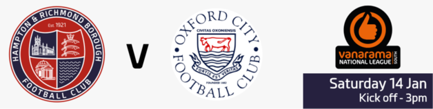 Event image for Hampton & Richmond Borough v Oxford City