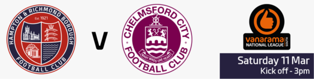 Event image for Hampton & Richmond Borough v Chelmsford City