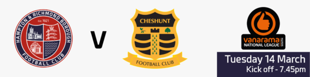 Event image for Hampton & Richmond Borough v Cheshunt (Re-arranged)