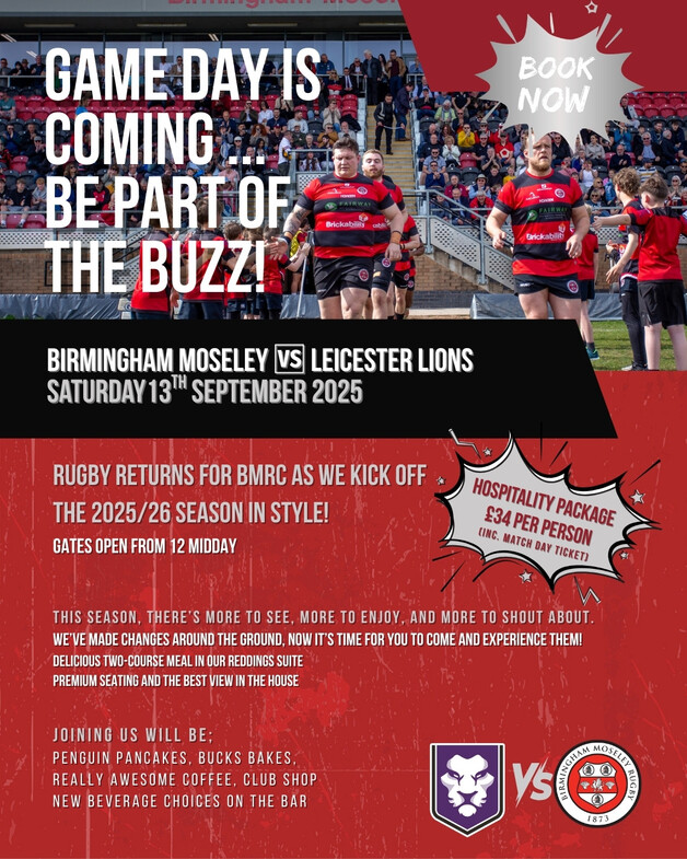 Event image Birmingham Moseley V Leicester Lions 202526