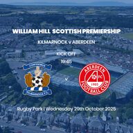 Event image William Hill Premiership - Kilmarnock v Aberdeen - Wednesday 29th October 2025