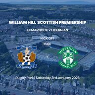 Event image William Hill Premiership - Kilmarnock v Hibernian - Saturday 3rd January 2026