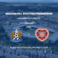 Event image William Hill Premiership - Kilmarnock v Heart of Midlothian - Saturday 14th March 2026