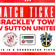 Event image Brackley Town FC v Sutton United FC – Enterprise National League – Saturday 20th September 2025 - KO 12.30pm