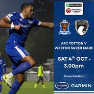 Event image AFC Totton v Weston Super Mare