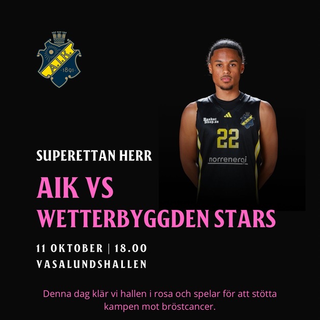 Event image SEH: AIK vs. Wetterbygden Stars