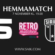 Event image Herr: Retromatchen Sandviken - IK Sirius Elitserien 2025/2026