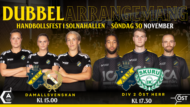 Event image Adventsmys i Solnahallen - AIK dam vs Redbergslid och AIK herr vs Skuru 