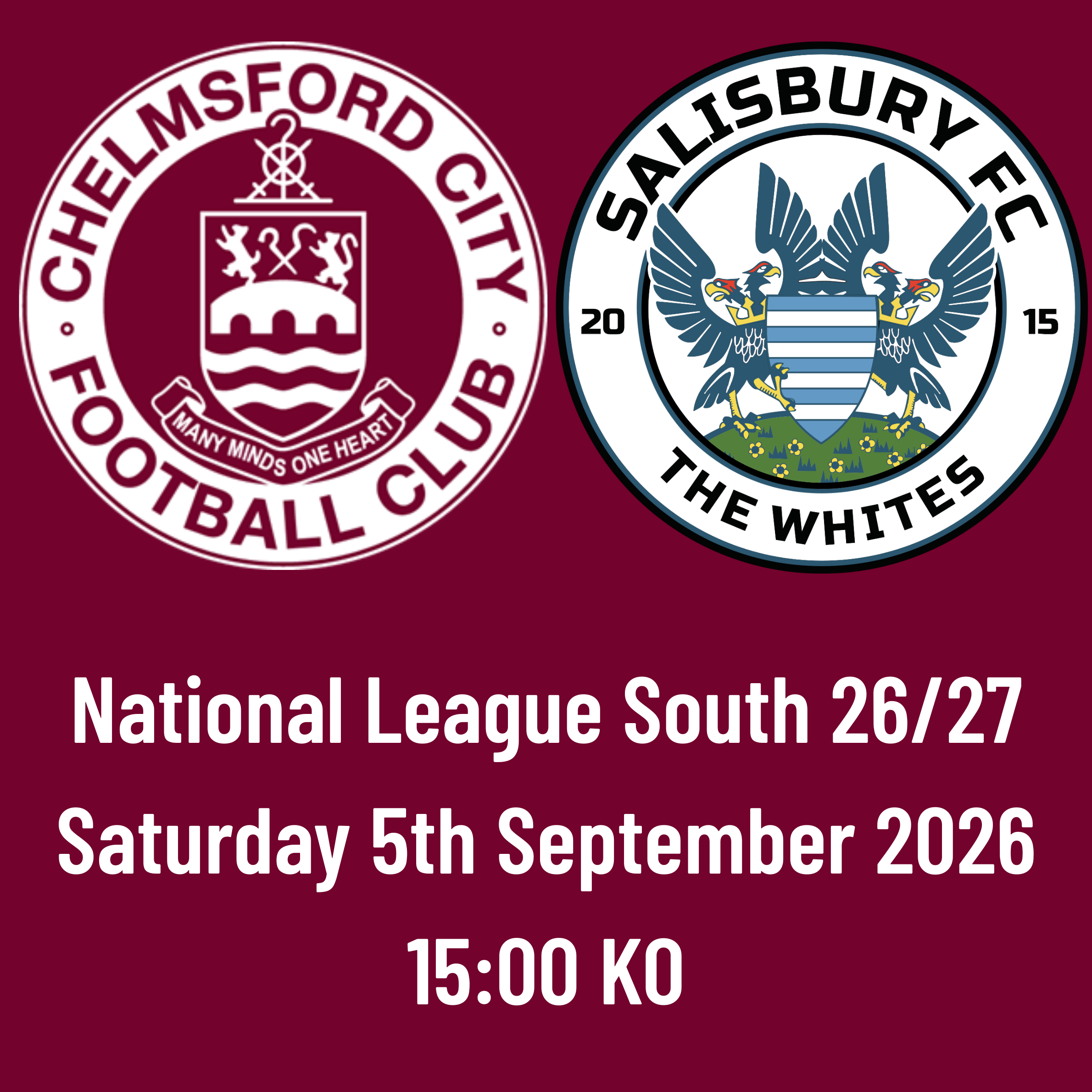Event image HOME FANS: CCFC vs Salisbury