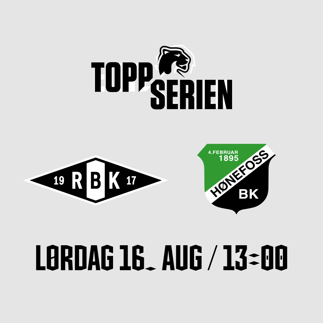 Event image Rosenborg - Hønefoss, Toppseriens 17. runde 2025