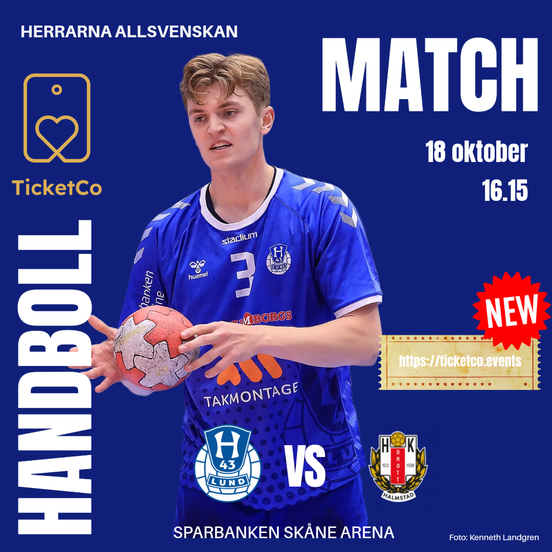 Event image H43 Lund H - HK Drott Halmstad